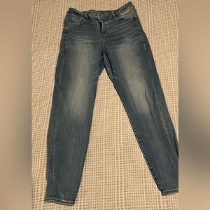 American Eagle Outfitters Dark Blue Straight Leg Jeans